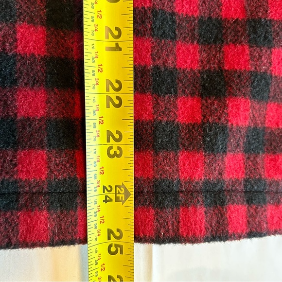 J Crew Men’s Buffalo Plaid Red & Black Wool Blend Full Front Zip Jacket EUC SZ L - Picture 5 of 16